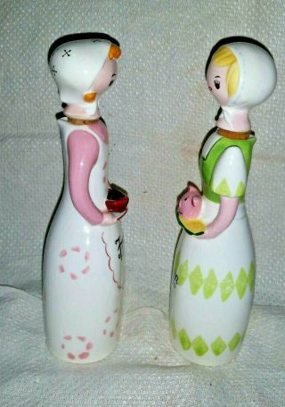 Vintage Holt Howard Era Pandora Japan Ceramic ITALIAN & FRENCH DRESSING BOTTLES 5