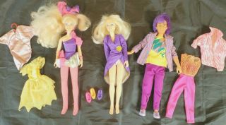 Jem And The Holograms Jem Doll W Jerrica & Rio Plus Clothes Htf Hasbro 1985