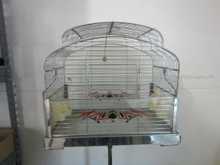 Vintage GenyKage Made in England Bird Cage with Stand 3