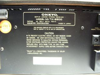 Vintage Onkyo Silver Faced Stereo Receiver TX - 2500 w/Original Box 5