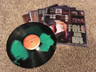 Fall Out Boy Take This To Your Grave Black Green Camo Vinyl Lp 2003 Rare