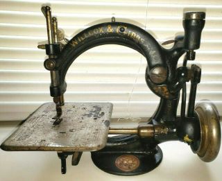 Vintage Cast Iron Willcox & Gibbs Sewing Machine