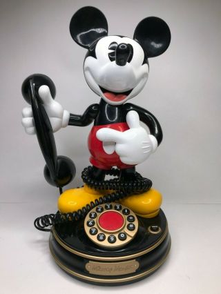 Vintage 1997 Mickey Mouse 1 Animated Telephone Disney Large 14 "