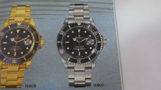VINTAGE ROLEX Submariner 5513 16800 watch box case 395902969 7