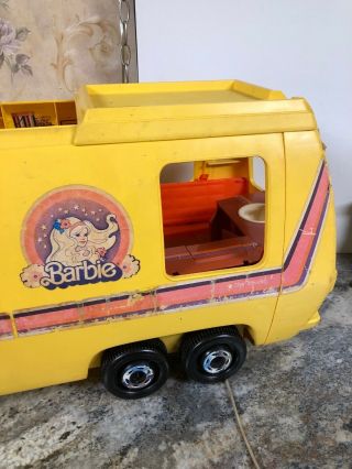 Barbie Star Traveler Motor Home RV Bus Camper Yellow Orange 1976 Vintage 2