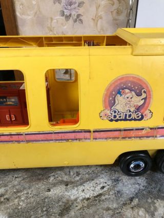 Barbie Star Traveler Motor Home RV Bus Camper Yellow Orange 1976 Vintage 3