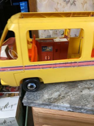 Barbie Star Traveler Motor Home RV Bus Camper Yellow Orange 1976 Vintage 4