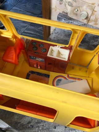 Barbie Star Traveler Motor Home RV Bus Camper Yellow Orange 1976 Vintage 7