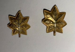 Wwi Or Wwii Lt.  Col Rank Insignia 10k Gold