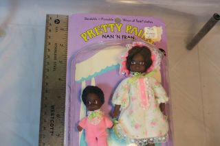 Vintage 1970 Barbie PRETTY PAIRS NAN ' N FRAN DOLLS 1134 w/Package 2