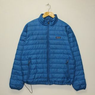 Vintage Patagonia Down Insulated Light Jacket Men Size Medium Blue