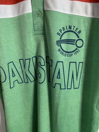 RARE Vintage 1992 Cricket World Cup Pakistan National Team Jersey Sz L Shirt 2