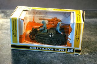 Britains Deetail Vintage Wwii World Warii German Kettenrad Half Track 9780 Boxed