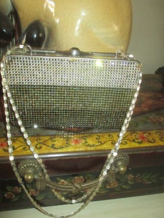 Vintage Judith Leiber Tri Color Swarovski Crystal Clutch Shoulder Bag,  Lqqk