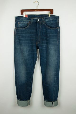Lvc Levis Vintage Clothing 1947 501xx Selvedge Denim Jeans 38x34 Big E