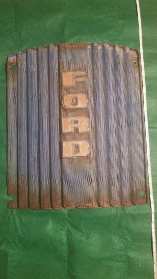 Vintage Ford Orginal Tractor Front End Grill Metal 18 1/4 " X 15 1/4 "