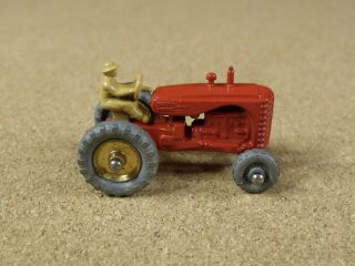 Old Vintage Lesney Matchbox 4b Massey Harris Tractor