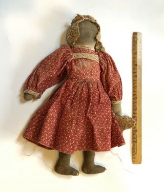 Antique Primitive Folk Art Rag Doll