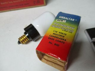 18 Vintage 1950 ' s Wink - O - Lite Christmas Light Bulbs ML 4
