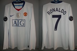 Shirt Manchester United 2008 - 2009 Ronaldo Nike Jersey Vintage Champions League