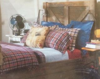 Vintage Ralph Lauren Home Kennebunkport Plaid & Chambray Comforter Full Queen