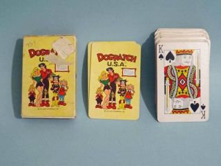Vintage 1973 Dogpatch Usa Amusement Park Souvenir Playing Cards
