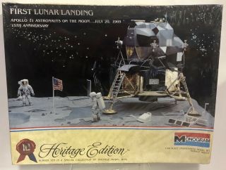 Vintage Monogram Heritage Apollo 11 First Lunar Landing 1969 Model 1:48