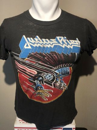 Vtg 1980’s Judas Priest Screaming For Vengeance Bootleg Promo Tee - S