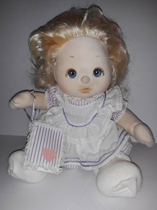 Vtg My Child Doll Blonde Hair Blue Eyes Dress/clothing Mattel 1985 85