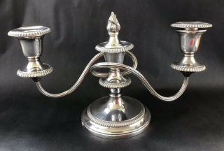 Antique Mappin & Webb Silver Plated On Copper Candelabra