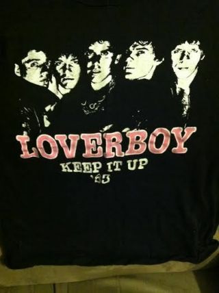 Loverboy Vintage 1983 Concert Tour Shirt Muscle Tee Shirt 80s Rock Mtv