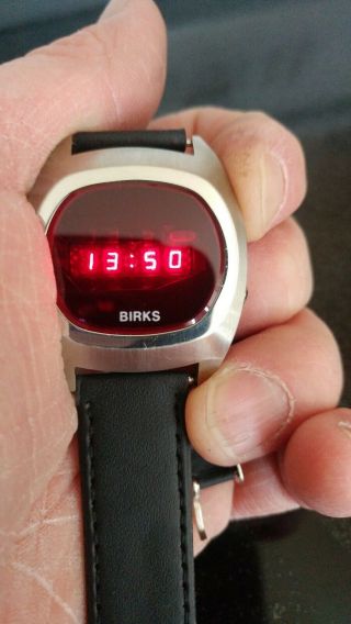 Birks 24hr Vintage Digital Led Watch Rare