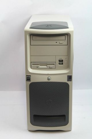 Vintage Gateway K7 Tower Pc Amd Athlon 1ghz Cpu 64mb Ram 10gb Hdd