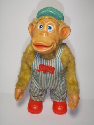 Vintage 1950s? Battery Operated Walking/roaring Tin & Fur Gorilla Ape Monkey