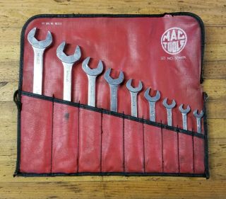 Vintage Mac Tools Metric Wrench Set • Automotive Mechanics Machinist Tools ☆usa