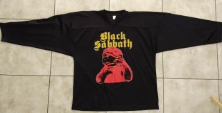 Black Sabbath Vintage Born Again 1983 Tour Mesh Jersey Shirt Xl Shape