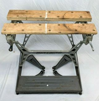 Vintage Black & Decker Workmate Work Table - Bench Garage Wood