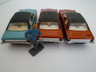 VINTAGE CORGI 313 FORD CORTINA GXL TRIO INC GRAHAM HILL FIGURE ISSUED 1970 - 73 3