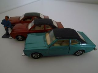 VINTAGE CORGI 313 FORD CORTINA GXL TRIO INC GRAHAM HILL FIGURE ISSUED 1970 - 73 4