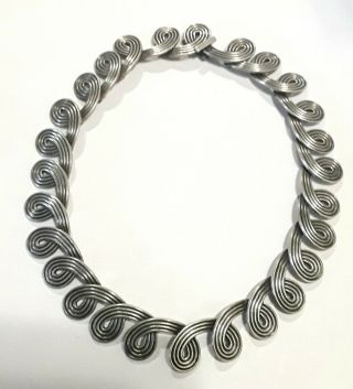 Vintage Los Castillo Taxco Mexico Sterling 15 " Link Necklace