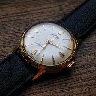 Rare Vintage Gold Plated Man ' s TISSOT CAMPING Automatic Watch 2