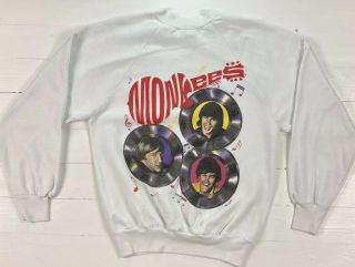 The Monkees Vintage 1986 Made In Usa Concert Tour Sweater Pullover Medium