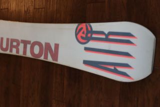 Vintage Burton Air 6.  1 Snowboard with Bindings Rare 7