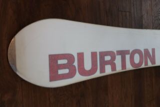 Vintage Burton Air 6.  1 Snowboard with Bindings Rare 8