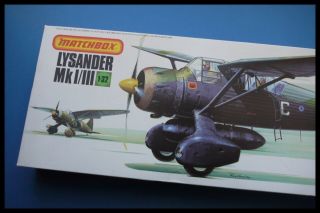 Vintage Rare Matchbox Westland Lysander Mki/iii 1/32 Aircraft Model Kit