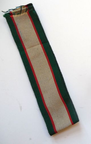 1936 British India General Service Medal Ribbon 5.  5 Inches Govt.  Issue