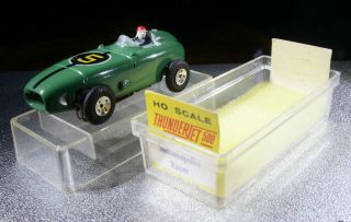 Vintage Aurora Tjet 1359 Olive Indianapolis Racer 5 W/ Box & Label Rare & Htf