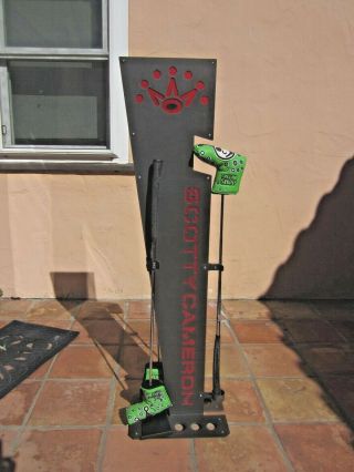 Extremely Rare Scotty Cameron Shop Steel Putter Display Rack holds 3 5