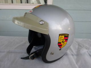 Vtg 70s Bell Magnum Ii Motorcycle Racing Helmet With Bell Visor 1977