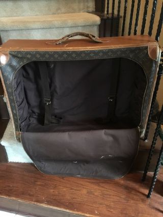 Vintage Louis Vuitton Large Monogram Traveler Suitcase Luggage Leather 28x22x9